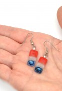 Patriotic Glass Earrings